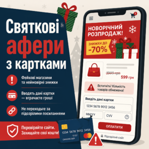 Новогодние мошенничества с картами и фейковые магазины подарков