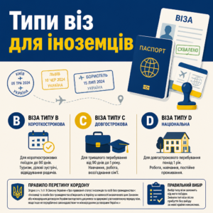 Основные типы виз для иностранцев и правила их выбора