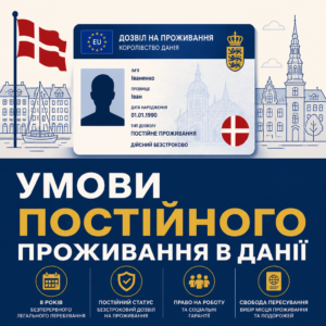 Постійне проживання в Данії та умови отримання безстрокового статусу резидента