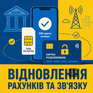 Алгоритм відновлення SIM-картки та банківського рахунку після полону