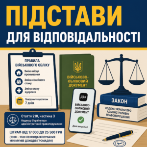 Порушення правил військового обліку та підстави притягнення до відповідальності