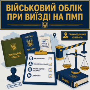 Військовий облік та особливості виїзду на ПМП під час мобілізації
