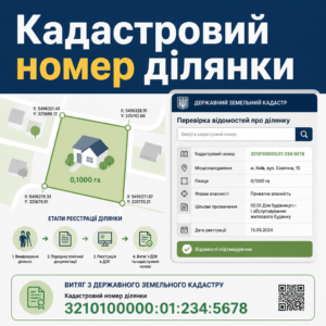 Присвоєння кадастрового номера земельній ділянці під житловим будинком у ДЗК