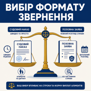 Вибір процесуальної форми аліменти на дитину між наказом та позовом