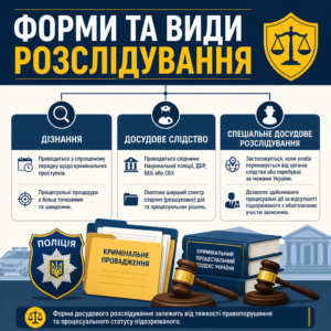 Види досудового розслідування досудове слідство та дізнання