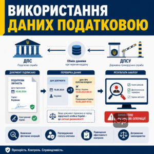 Контроль фіктивних операцій через обмін даними ДПС та ДПСУ