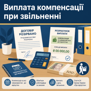 Виплата компенсації за невикористану відпустку при звільненні працівника