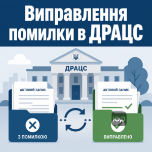 Виправлення помилок в актовому записі через ДРАЦС
