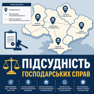 Визначення територіальної та виключної підсудності господарської справи