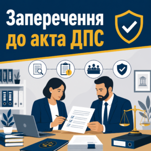 Оформлення та подання заперечень до акта податкової перевірки бізнесу