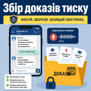 Збір доказів тиску роботодавця для подання скарги до Держпраці