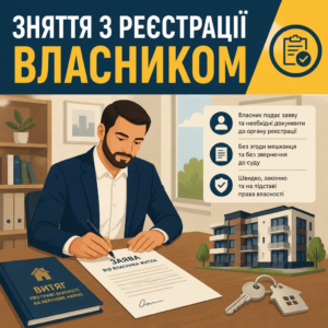Снятие с регистрации места проживания по заявлению собственника жилья