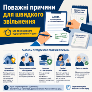 Увольнение по собственному желанию без обязательной отработки