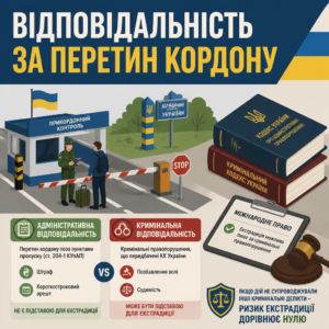 Відмінність адміністративної та кримінальної відповідальності при екстрадиції військовозобов'язаних