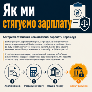 Алгоритм стягнення невиплаченої зарплати через суд