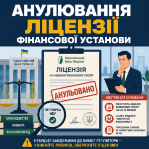 Нагляд НБУ за фінансовими установами та ризики анулювання ліцензії