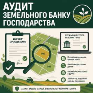 Аудит договорів оренди землі та перевірка в ДРРП для захисту агробізнесу