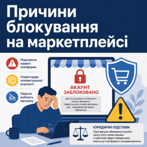 Блокування акаунта на маркетплейсі причини та юридичні підстави обмеження торгівлі
