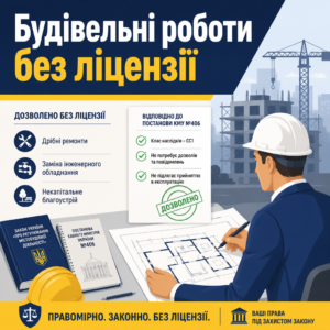 Будівельні роботи без ліцензії згідно законодавства