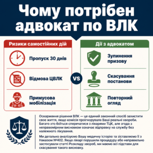 Чому потрібен адвокат по ВЛК в Києві для оскарження рішення комісії