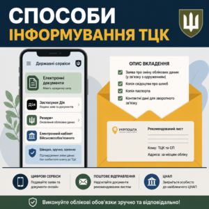 Перевірка ТЦК після одруження через електронні сервіси та пошту