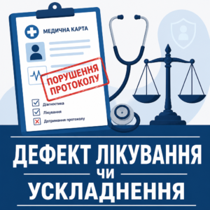 Дефект лікування та лікарська помилка як порушення прав пацієнта