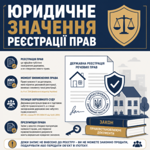 Державна реєстрація речових прав на нерухоме майно та визнання права власності
