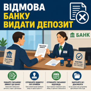 Дії вкладника при відмові банку у видачі депозиту