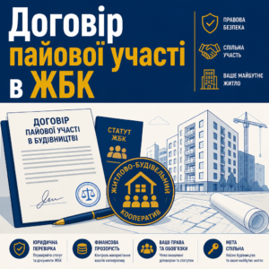 Договір пайової участі в будівництві юридичні особливості укладення з ЖБК