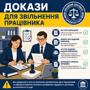 Документальне оформлення та фіксація порушень при звільненні співробітника