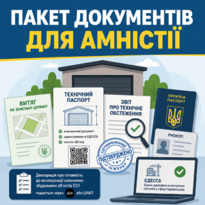 Документи для процедури будівельної амністії гаража