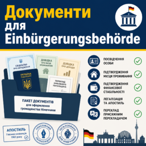 Пакет необхідних документів для оформлення громадянства Німеччини