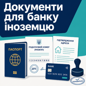 Пакет документів щоб відкрити банківський рахунок в Україні нерезиденту