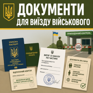 Перелік документів для виїзду за кордон військовослужбовців на пункті пропуску