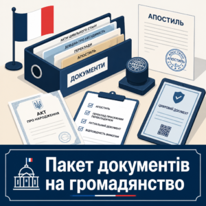 Документи для оформлення громадянства Франції та апостиль