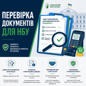 пакет документів для отримання ліцензії на еквайринг в НБУ