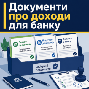 Підтвердження походження коштів для банку офіційними документами