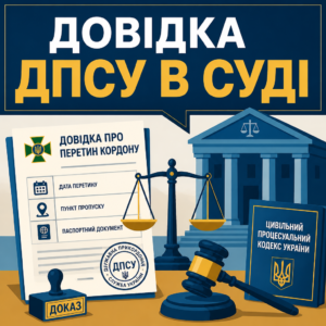 Справка о пересечении границы как доказательство в судебном процессе