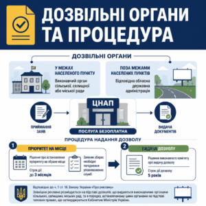 Размещение наружной рекламы и полномочия местных советов по выдаче разрешений