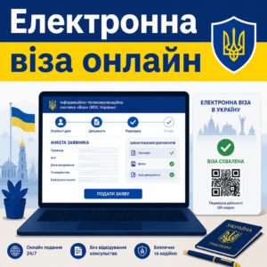Подання заяви на електронну візу в Україну через державний портал