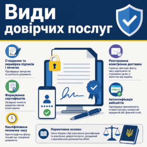Електронні довірчі послуги види та нормативна основа