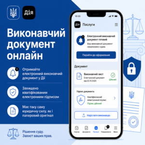 Отримання електронного виконавчого документа суду в Дії
