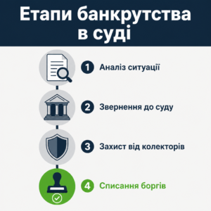 Етапи процедури банкрутства фізичних осіб у Києві