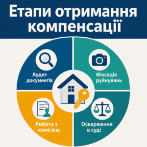 Етапи отримання компенсації єВідновлення