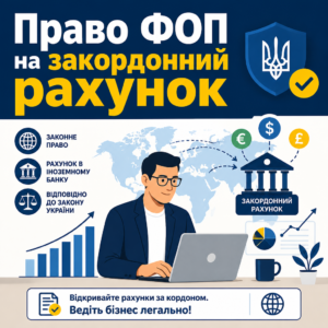 ФОП рахунок за кордоном законне право підприємця
