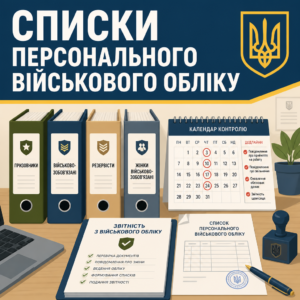 Формування списків та звітність за правилами військового обліку на підприємстві
