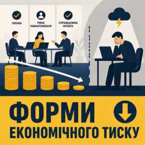 Форми цькування працівника та економічний тиск на роботі