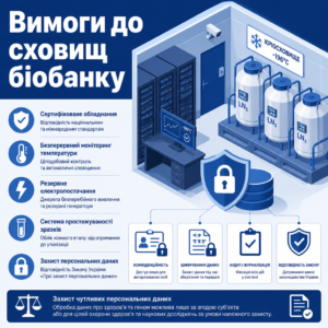 Інфраструктура біобанку та захист персональних даних пацієнтів