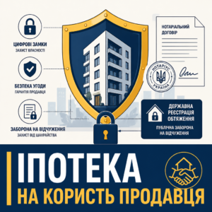 Застава та іпотека квартири на користь продавця при продажу в розстрочку