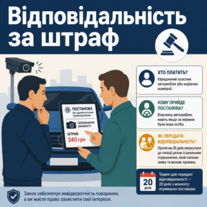 Хто платить штраф з камери автофіксації: власник чи водій